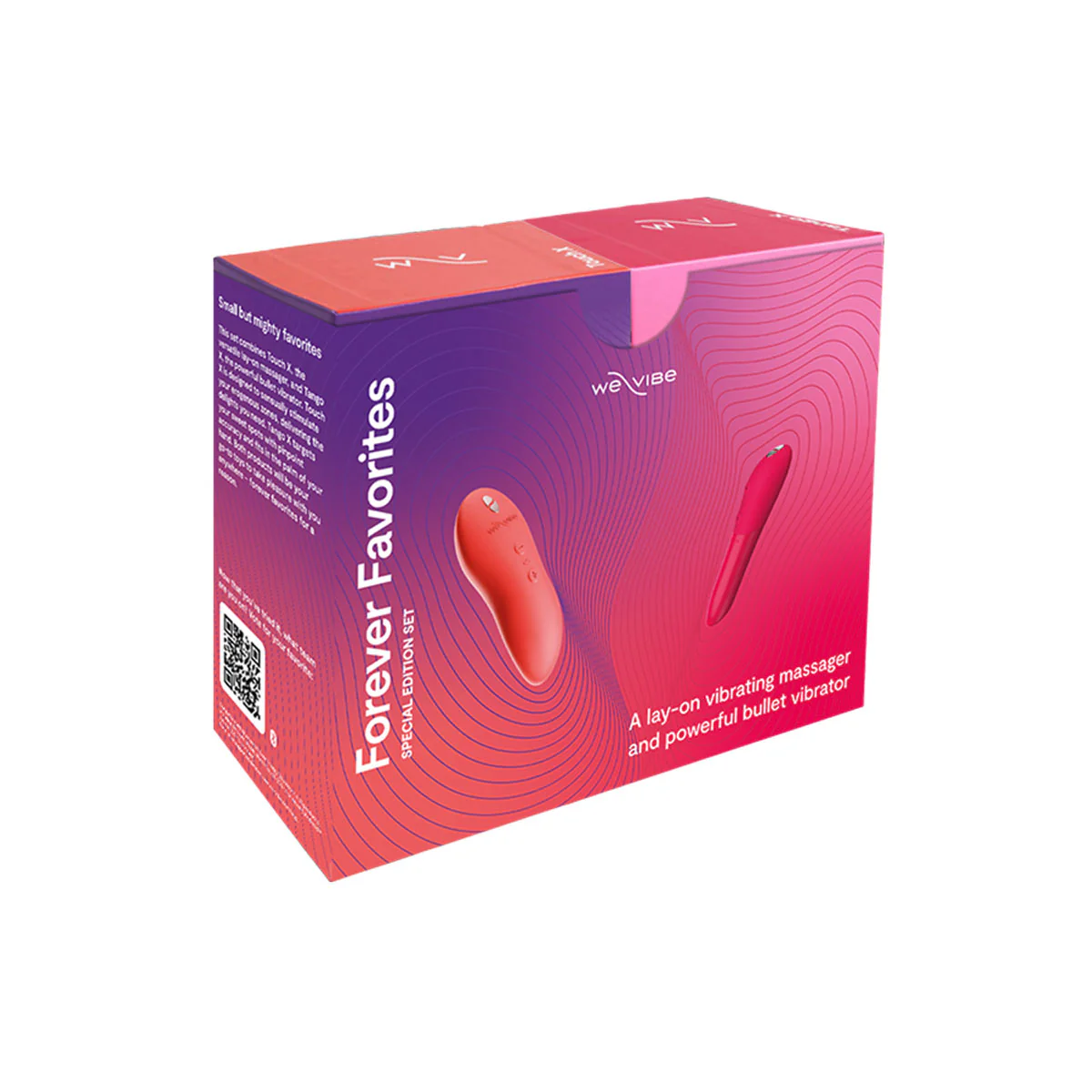 We-Vibe - Forever Favorites – Lay-On Vibrating Massager & Bullet Vibrator Special Edition Set – Red/Coral