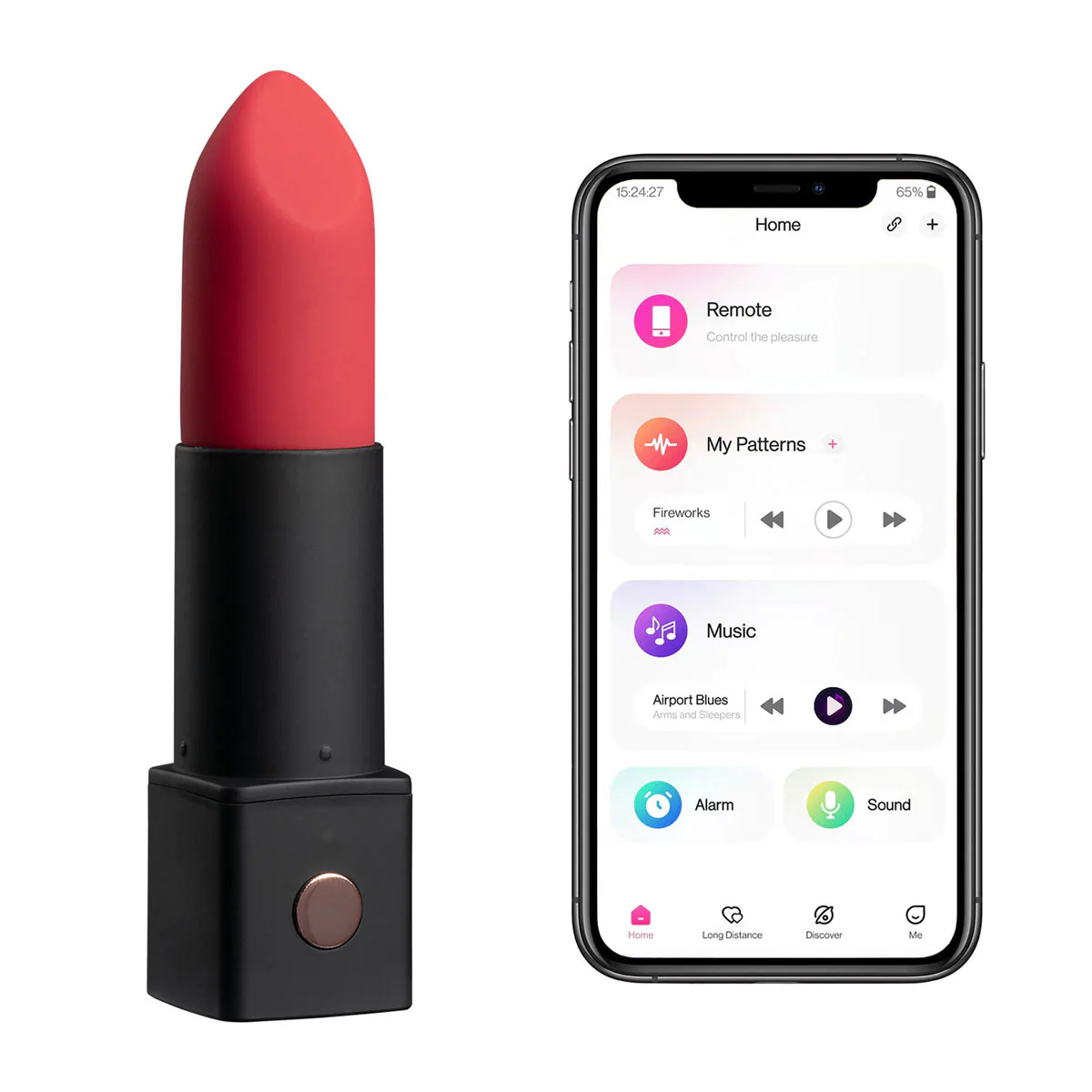 Lovense - Exomoon- Bluetooth® Mini Lipstick Vibrator