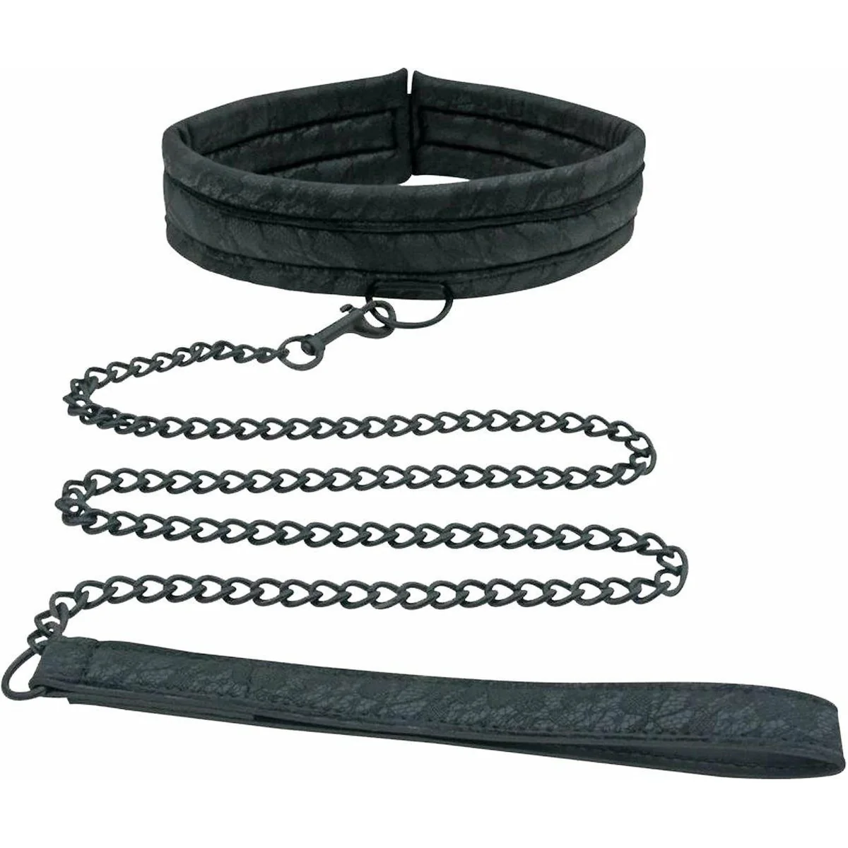 Sportsheets Sincerely - Lace Collar & Leash - Black