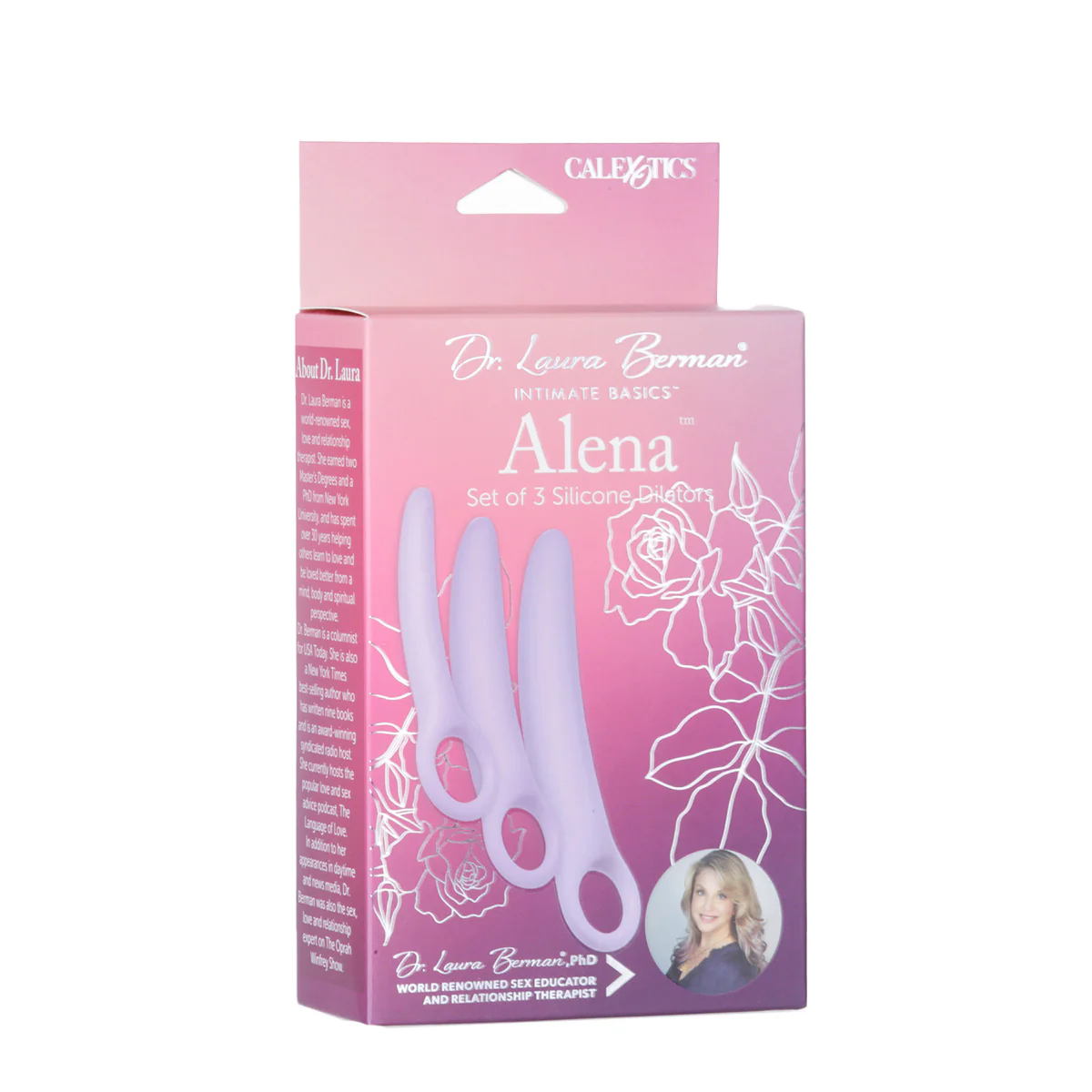 Cal Exotics® Dr. Laura Berman® Alena™ – Set of 3 Silicone Dilators – Purple