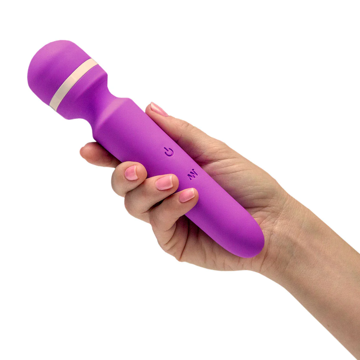 Pure Love®- Vibrating Massage Wand With 20 Functions – Purple