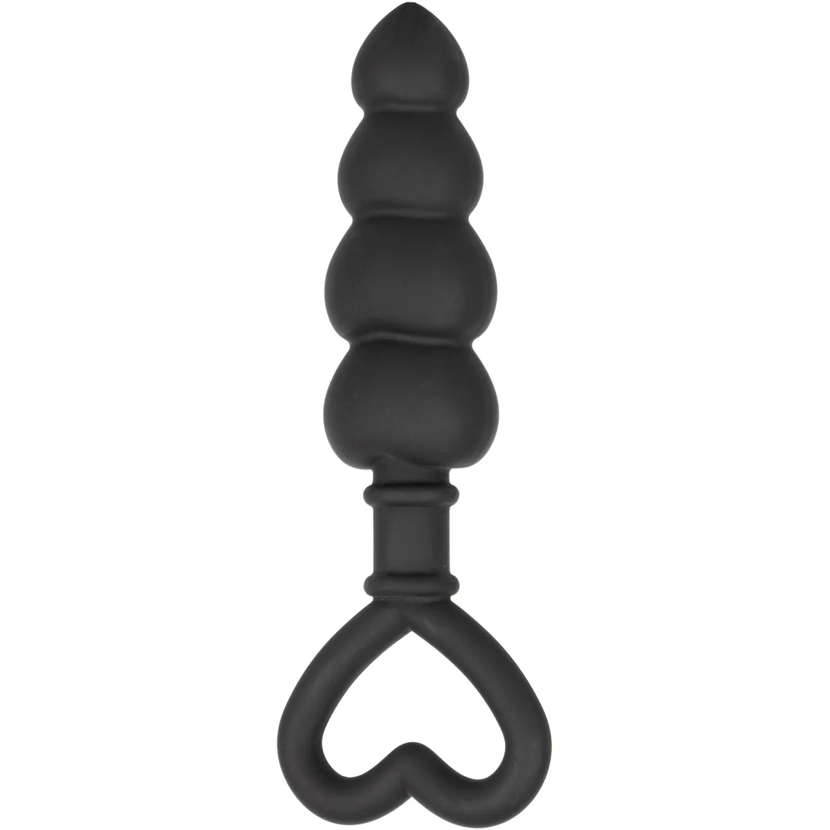 CalExotics Silicone Heart Butt Plug – Black