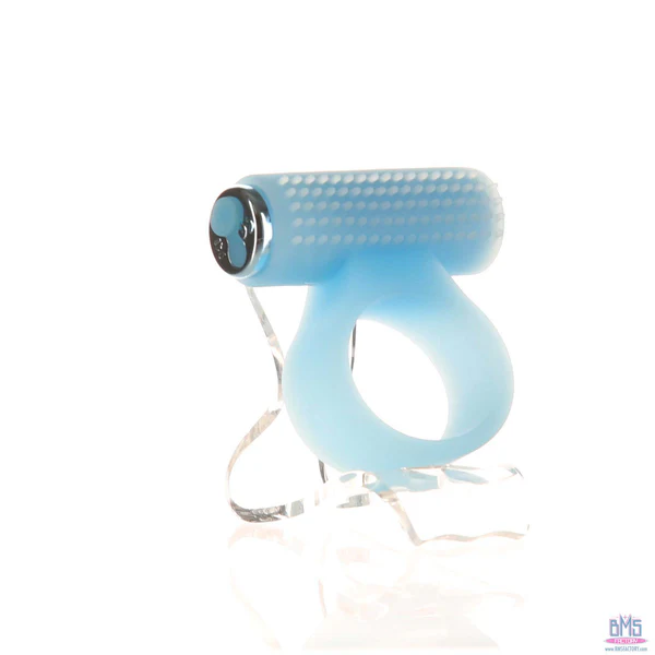 PowerBullet – Cosmic Ring – Vibrating Cock Ring – Glow-in-the-Dark Blue