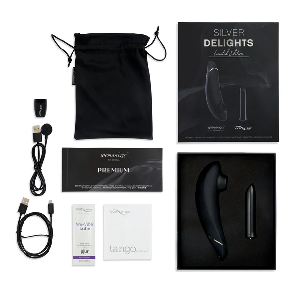 Womanizer & We-Vibe – Silver Delights – Limited Edition Gift Set – Black
