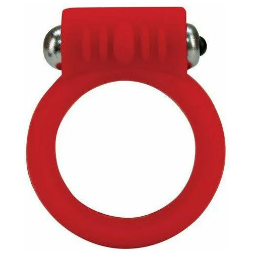 Tantus Silicone Vibrating Cock Ring - Red