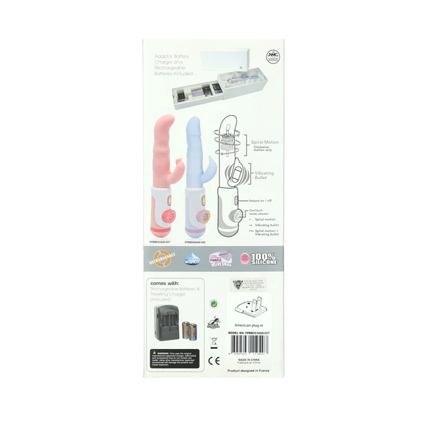 One Touch Rechargeable Rabbit Vibrator - Pink