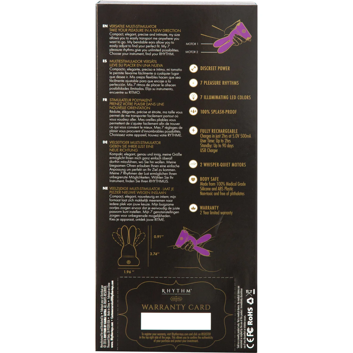 Kama Sutra Rhythm - Chari - Clitoral Vibrator - Purple