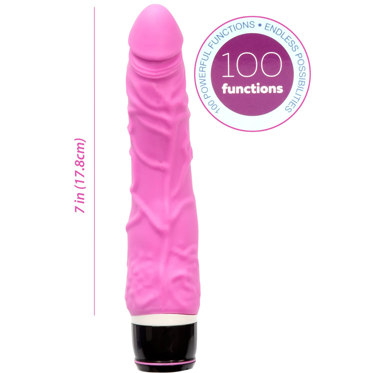 Seven Creations Endless Vibe 100 Function Waterproof Silicone Vibrator