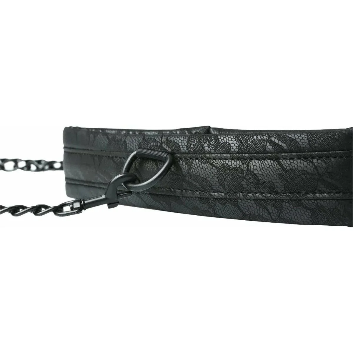 Sportsheets Sincerely - Lace Collar & Leash - Black