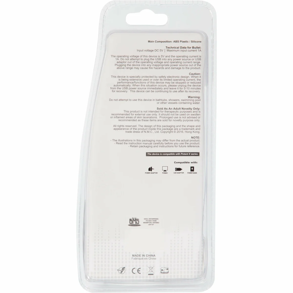 NMC Hold Tight - G-Spot Vibrator - Rechargeable - White