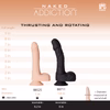 Naked Addiction – 8.6” Silicone Rotating & Thrusting Vibrating Dildo with Remote - Noir - 88711