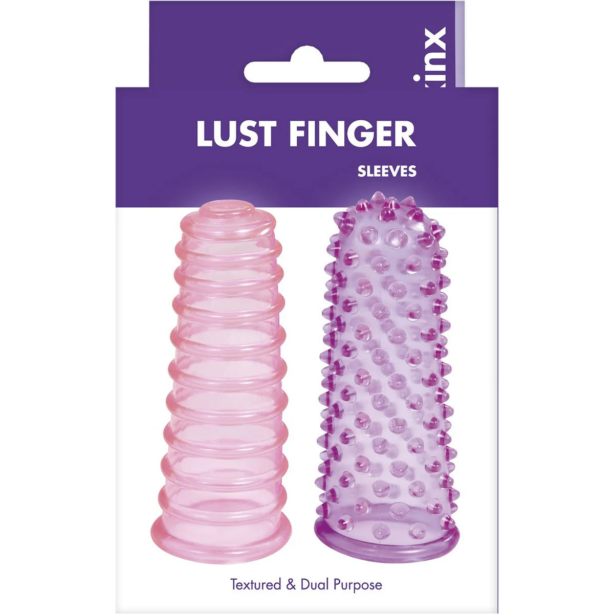 Kinx Lust Finger Sleeves - Pink and Purple