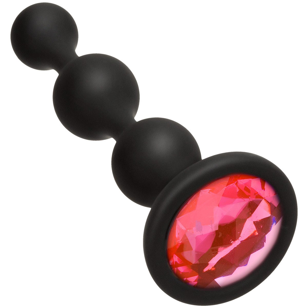 Doc Johnson Booty Bling Jeweled Silicone Beads - Pink