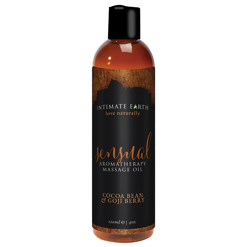 Intimate Earth Aromatherapy Massage Oil - Cocoa Bean & Goji Berry - 120ml/4oz