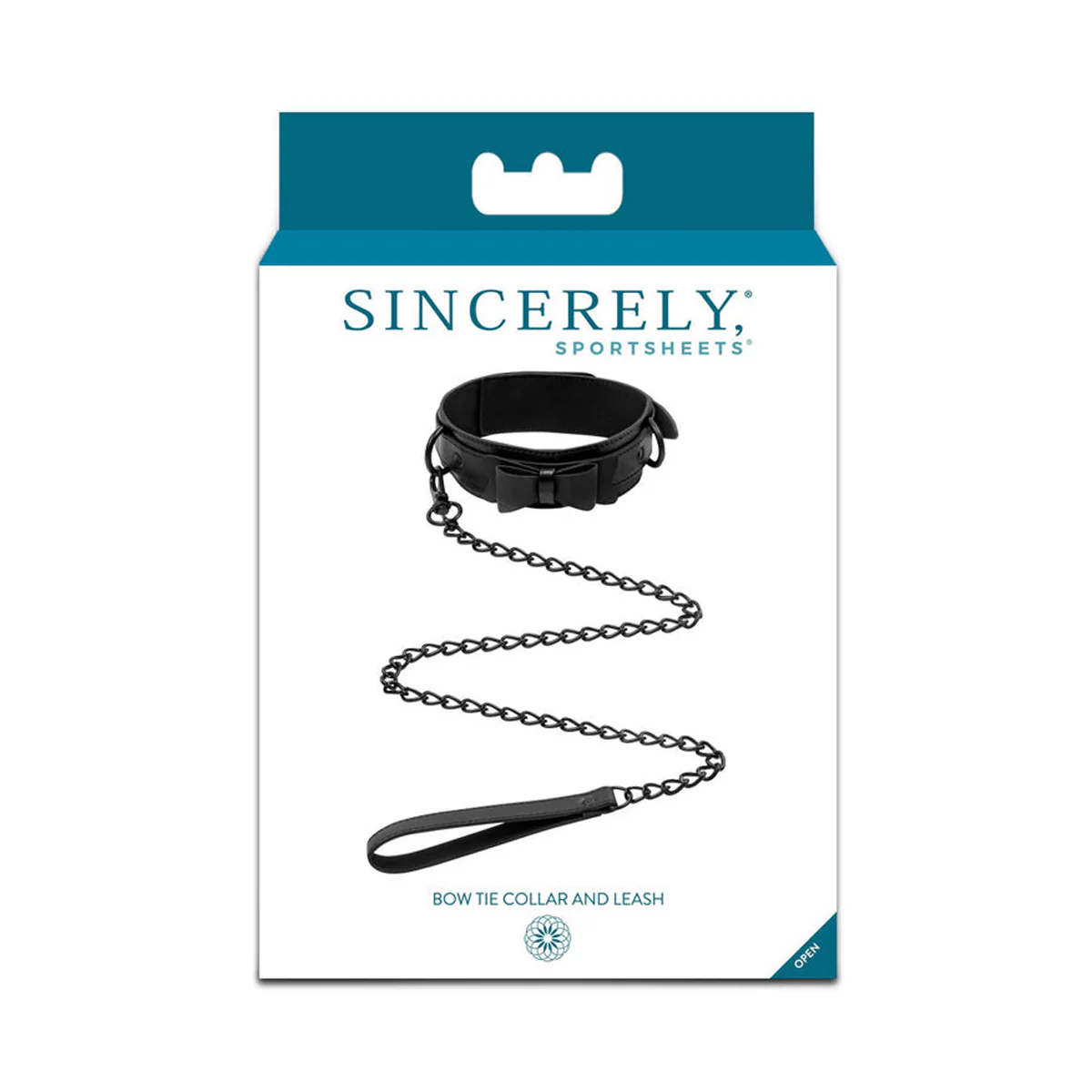 Sportsheets - Sincerely - Bow Tie Collar And Leash - Black